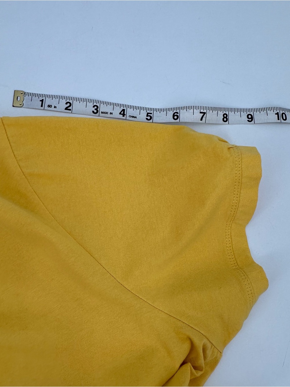 Woman Within Tee Womens 2X 26/28 Plus Yellow Gathered Scoop Neck Short Slv Top - Picture 8 of 11